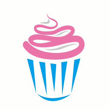 cupcake logo , sweet cake logo