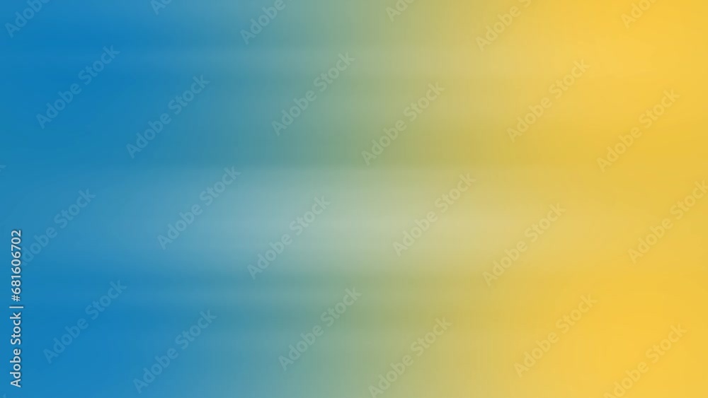 Wall mural abstract yellow blue motion background. moving dynamic loop video.