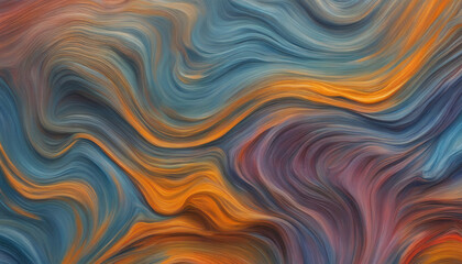 Obraz premium 幾重にも重ねられた油絵の具の背景 カラフル AI生成