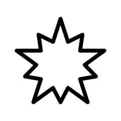 Geometric Star Icon Design Element. Star Shape. Black Star. Svg File. Hand Drawn Star. Single Icon