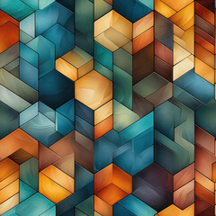Mosaic template texture of Tessellating Shapes (Tile)