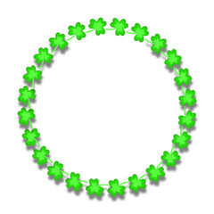 St Patricks Day Decoration Frame. Single Icon. Svg File. Design Element.