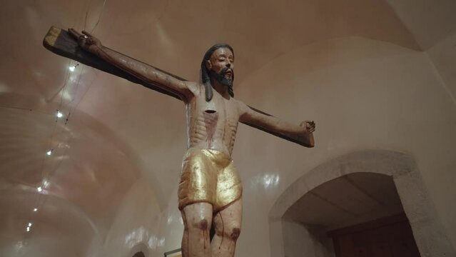 Sculpture of Jesus Christ in Museum of Culture in Templo de Santo Domingo de Guzman Oaxaca, Mexico