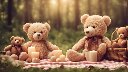 Teddy Bear Picnic in the Woods