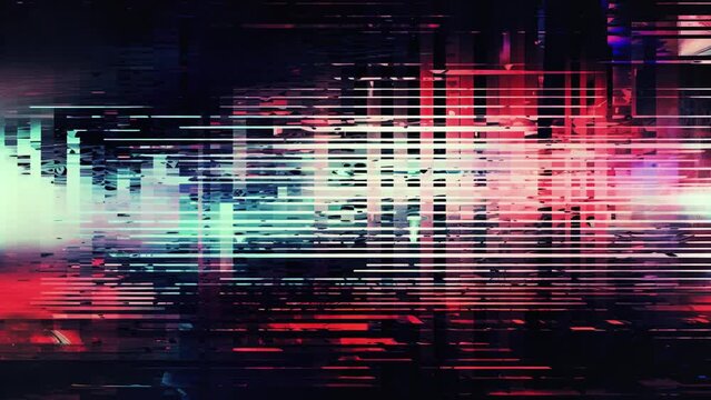 Futuristic sci-fi cyberpunk Overlay retro film FX effect film strip rolling with scratches, noise and grain 4k