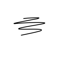 Pen Curved Line Texture. Scribble Curved Line. Black Curved Line. Abstract Design Element. Svg File. High Quality Design