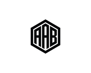 AAB logo design vector template