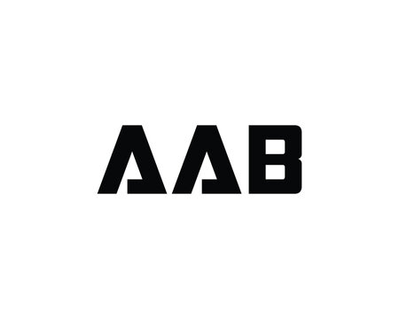 AAB logo design vector template