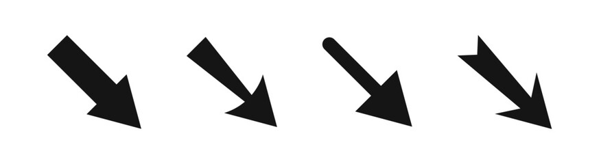 Vector arrow icon. Arrow icons set. Arrow collection. Simple arrow icons