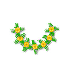 Traditional Indian Marigold Flower Decoration. Marigold Flower Design Vector. Marigold Flower Decoration Wedding Or Hindu Festival. Design Vector Element. Svg File. High Quality Design