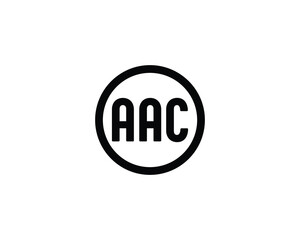 AAC logo design vector template