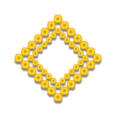 Traditional Indian Marigold Flower Decoration. Marigold Flower Design Vector. Marigold Flower Decoration Wedding Or Hindu Festival. Design Vector Element. Svg File. High Quality Design