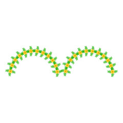 Traditional Indian Marigold Flower Decoration. Marigold Flower Design Vector. Marigold Flower Decoration Wedding Or Hindu Festival. Design Vector Element. Svg File. High Quality Design