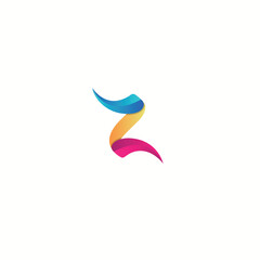 Fototapeta na wymiar Letter Z Logo. Z Letter Design Vector. Colorful Letter Z logo icon design template elements