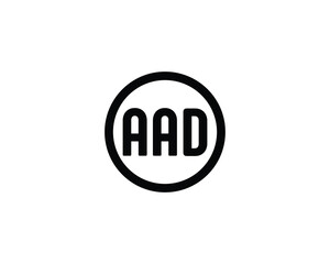 AAD logo design vector template