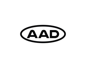 AAD logo design vector template