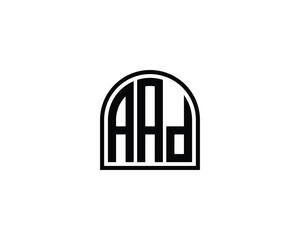 AAD logo design vector template
