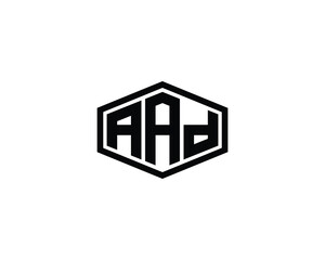 AAD logo design vector template