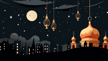 copy space, simple vector illustration, orthodox new year. Background illustration for the Orthodox New Year celebration. Orthodox church. Design for greeting card. - obrazy, fototapety, plakaty