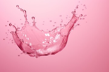  a pink background with a splash of water on the bottom of the image and a pink background with a splash of water on the top of the bottom of the image.