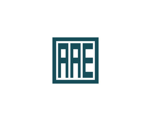 AAE logo design vector template