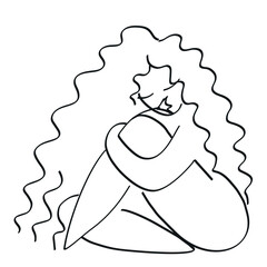 Logo design element. Feminine concept illustration. Flat style design stock sketch. International Women s Day concept for card, poster, banner and other users