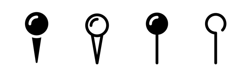 Location pin icon set. Pointer vector icon. Location pointer icon.