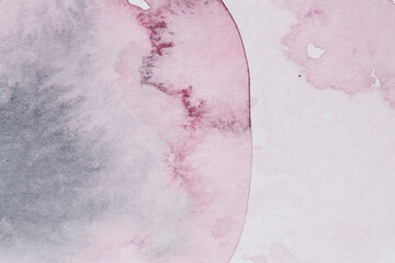 Abstract translucent red gray watercolor texture background. Creative pattern design for print invitation card, postcard. Drawing poster, colorful wallpaper.