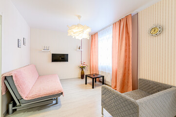 Fototapeta premium interior apartment living room with sofa