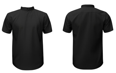 3D model blank black shirt mockup