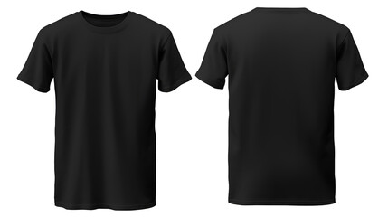 3D model plain back T-shirt mockup - obrazy, fototapety, plakaty