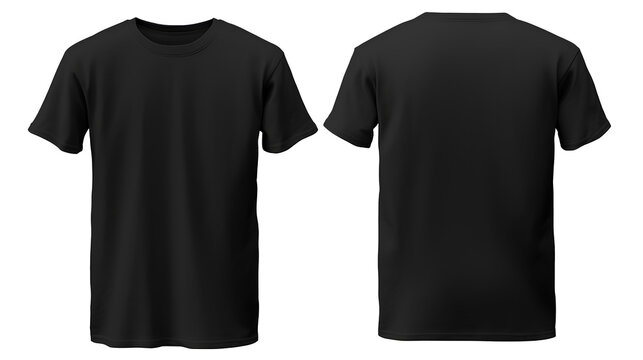 3D model plain back T-shirt mockup