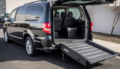 Modern transportation industry carries fuel efficient trucks for efficient business travel generated by AI