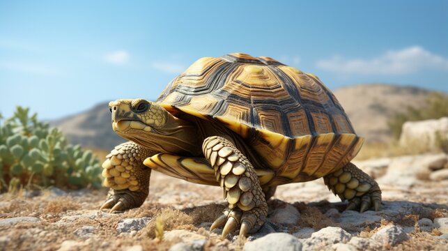 turtle on a rock