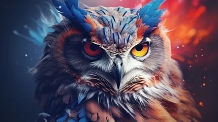 Fotobehang Uiltjes portrait of a owl
