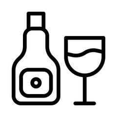 wine line icon