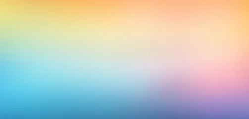 Keuken foto achterwand Blue, purple, yellow gradient. Soft pastel color gradient. Holographic blurred abstract vector background. © Foxelle