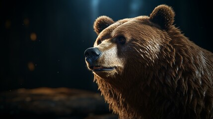 Obraz premium brown bear portrait