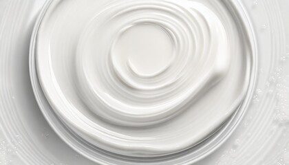 White cosmetic cream texture. Face creme, body lotion surface. Skincare creamy product background.