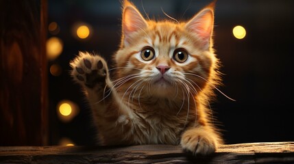cat in the night