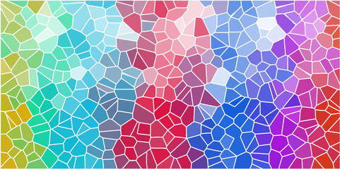 colorful crystallize abstract background in light sweet vector illustration.colorful stoke colors stone tile pattern. Cement kitchen decor. abstract mosaic polygonal background . - obrazy, fototapety, plakaty
