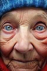 portrait of a old polish woman - ai generated.