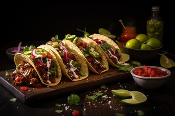 Delicious mexican tacos
