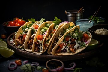 Delicious mexican tacos