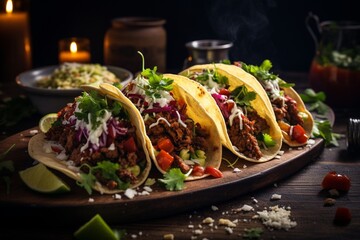Delicious mexican tacos