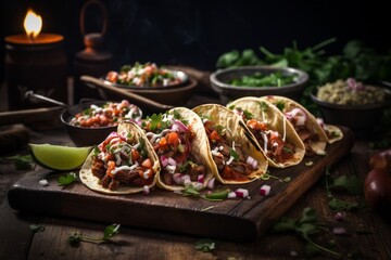 Delicious mexican tacos