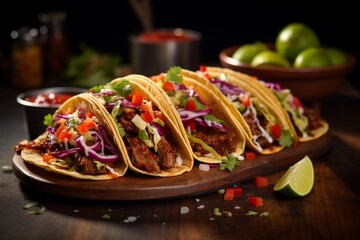 Delicious mexican tacos