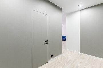 interior apartment corridor, hallway, doors