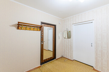 interior apartment corridor, hallway, doors