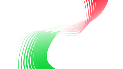 red white green flag colour gradient background abstract wavy tech lines  © Pankaj